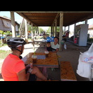 Eiskaffee während eines Stopps